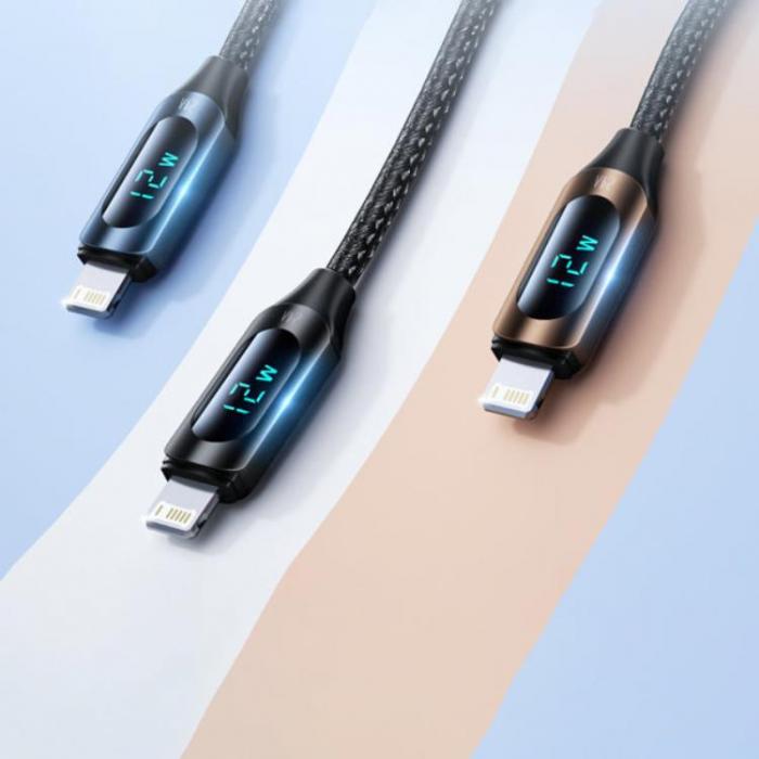 Wozinsky - Wozinsky USB A Till Lightning Kabel (1m) - Svart