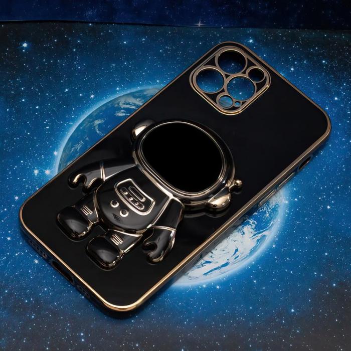 OEM - iPhone 12 Pro Skal Astronaut Svart Skyddande Fodral