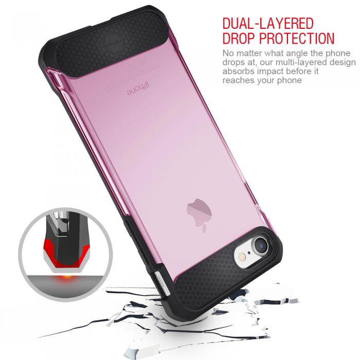 UTGATT4 - Itskins Spina Skal till iPhone 7/8/SE 2020 - Rosa