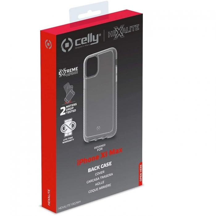 UTGATT5 - Celly Hexagon Lite - Skal iPhone 12 & 12 Pro - Clear