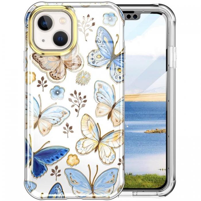A-One Brand - iPhone 14 Plus Skal 360 Butterfly - Bl