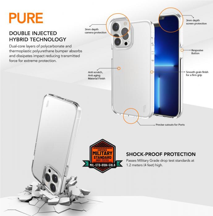 OEM - Fodral Ugly Rubber Pure iPhone 13 Pro Transparent