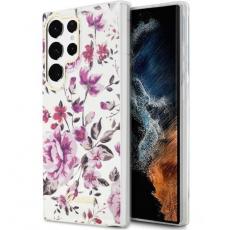 Guess - Guess Galaxy S23 Ultra Mobilskal Flower Collection - Vit