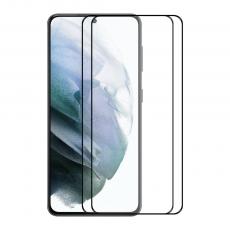 A-One Brand - [2-PACK] Full Glue Härdat glas Galaxy S22 Plus Skärmskydd - Svart