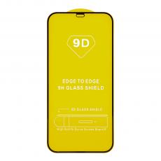 OEM - Skyddsglas 9D iPhone 13 Mini Svart Ram Härdat Glas