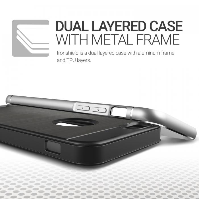 UTGATT5 - Verus Iron Shield Aluminum Metal Frame Skal till Apple iPhone 6(S) - Silver