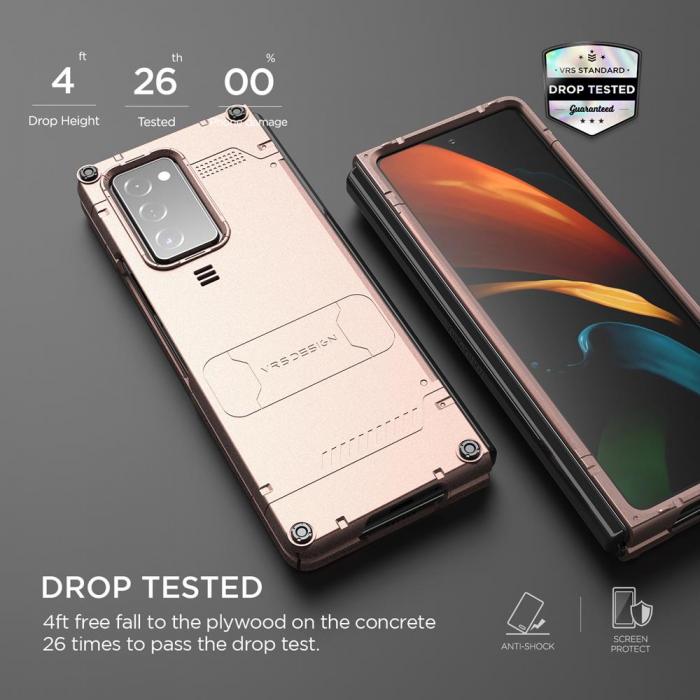 UTGATT4 - VRS DESIGN | Hard Drop Active Skal Galaxy Z Fold 2 - Mystic Bronze