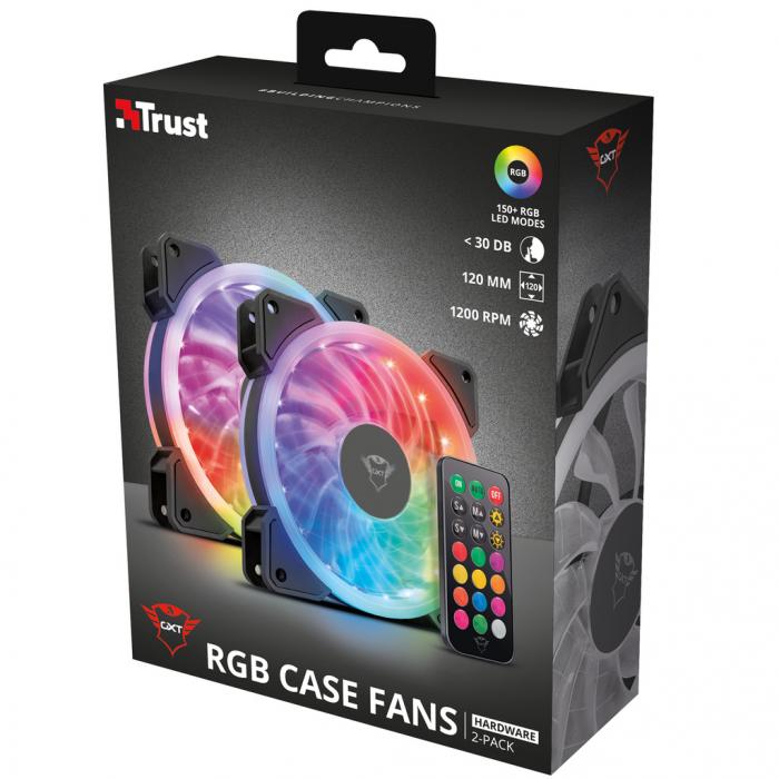 UTGATT5 - TRUST GXT 770 RGB PC Fan 2-pack