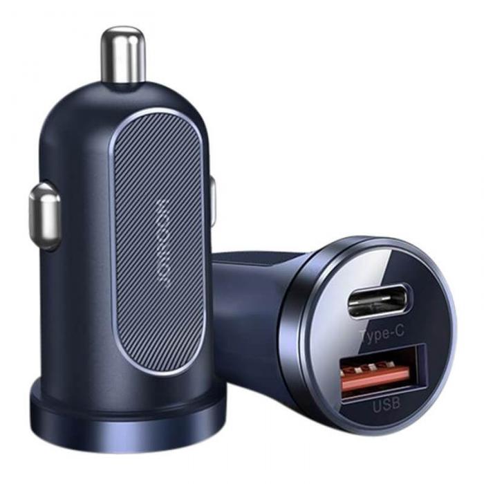 UTGATT5 - Joyroom mini dual port USB Type C/USB 30 W 5 A car charger 3.0 B