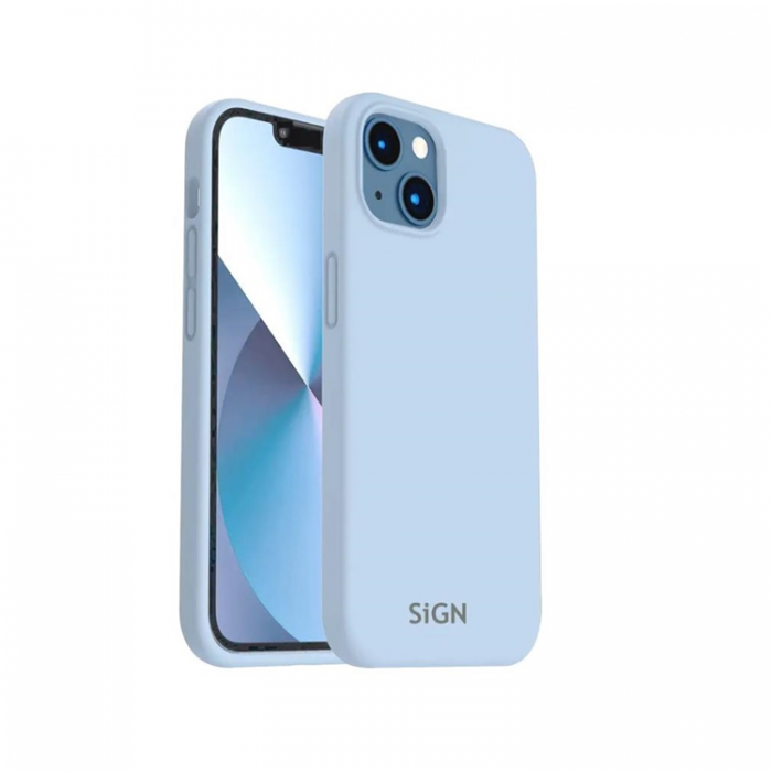 SiGN - SiGN iPhone 14 Skal Liquid Silicone - Safir bl