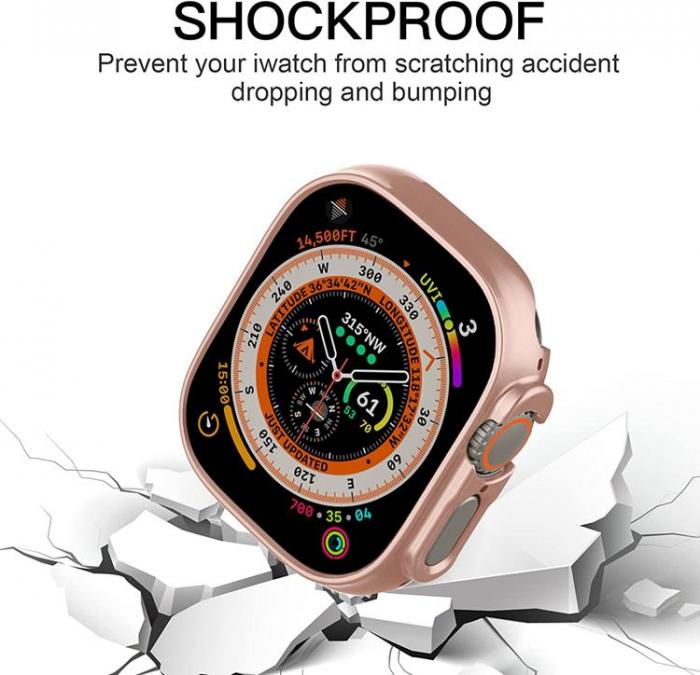 A-One Brand - Apple Watch Ultra (49mm) Skal Shockproof - Rosa Guld