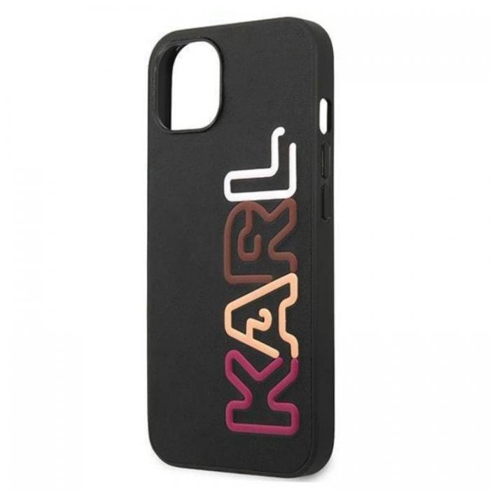 KARL LAGERFELD - Karl Lagerfeld iPhone 13 mini Skal Multipink Brand - Svart