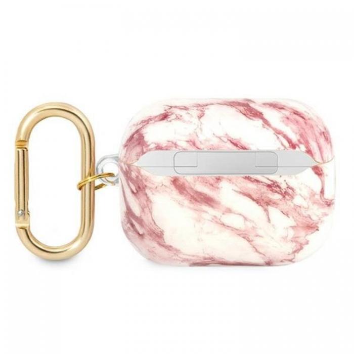 Guess - Guess Airpods Pro Skal Marble Strap Collection - Rosa