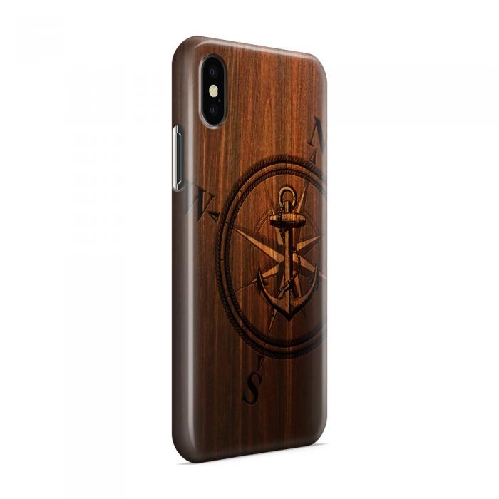 UTGATT5 - Skal till Apple iPhone X - Wooden Anchor B
