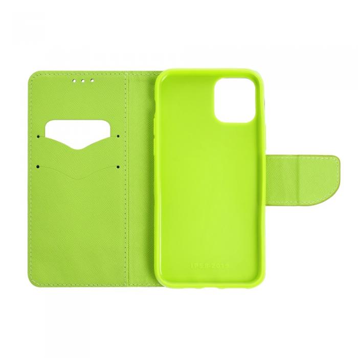 Forcell - Fancy Plnboksfodral till Samsung A22 5G navy / lime