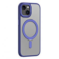 A-One Brand - iPhone 15 Plus Mobilskal Magsafe Kickstand - Mörkblå