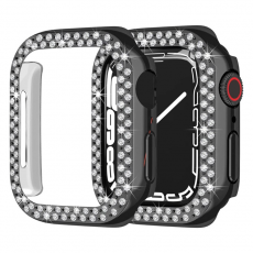 A-One Brand - Apple Watch 7/8/SE (41mm) Skal Rhinestone - Svart