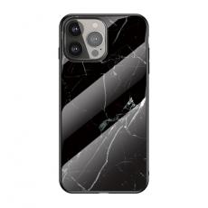 A-One Brand - Anti-Scratch Härdat Glas Skärmskydd iPhone 13 Pro - Svart Marble
