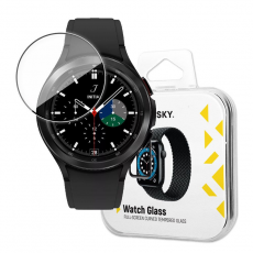 Wozinsky - Wozinsky Galaxy Watch 4 (40mm) Härdat Glas Skärmskydd Hybrid - Svart