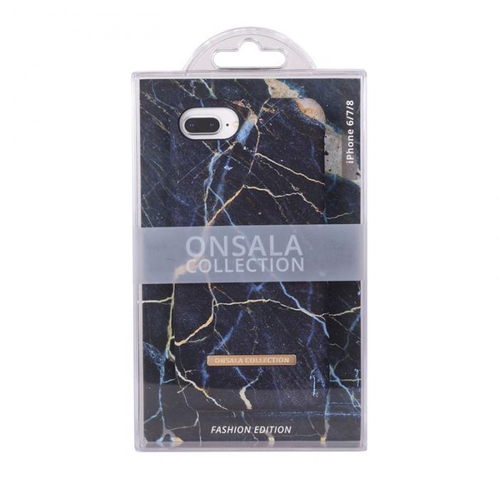 Onsala Collection - Onsala Collection mobilskal till iPhone 6/7/8/SE 2020 - Svart Galaxy Marble