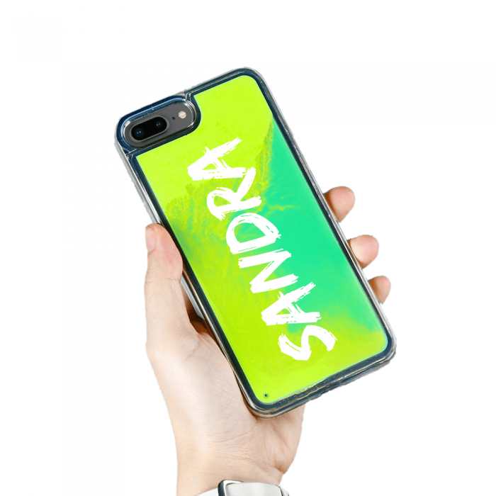 UTGATT5 - Designa Sjlv Neon Sand skal iPhone 7/8 Plus - Grn