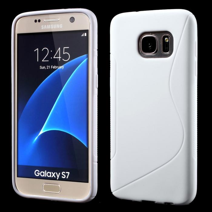 UTGATT5 - Flexicase Skal till Samsung Galaxy S7 - Vit
