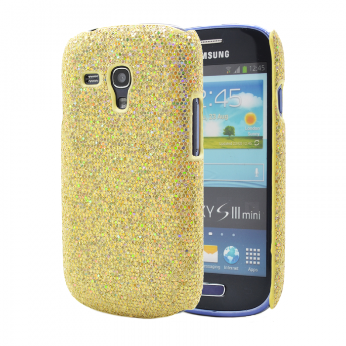 UTGATT4 - Glitter Skal till Samsung Galaxy S3 mini i8190 (Gul)