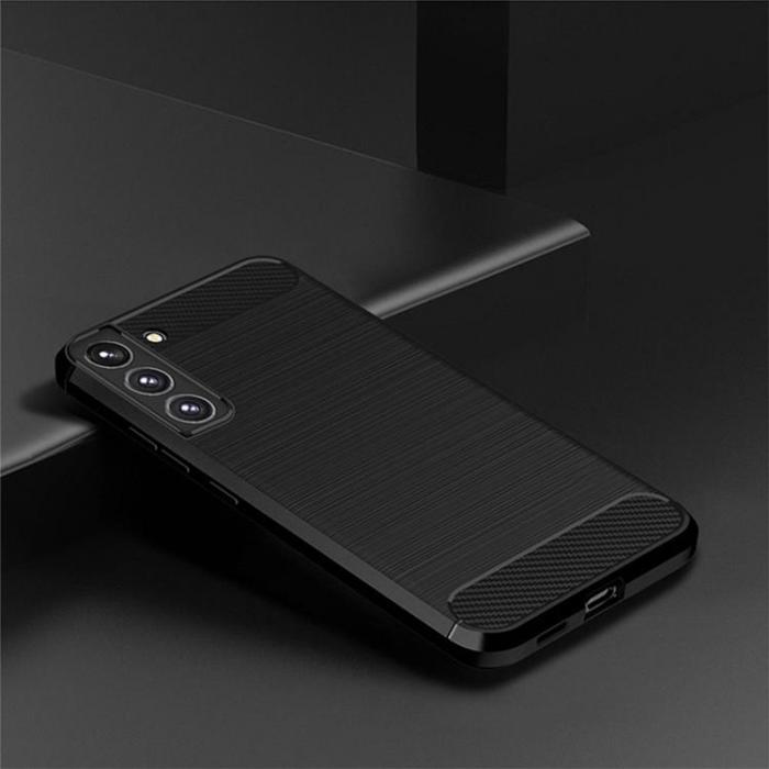Forcell - Forcell Galaxy S22 Skal Carbon - Svart