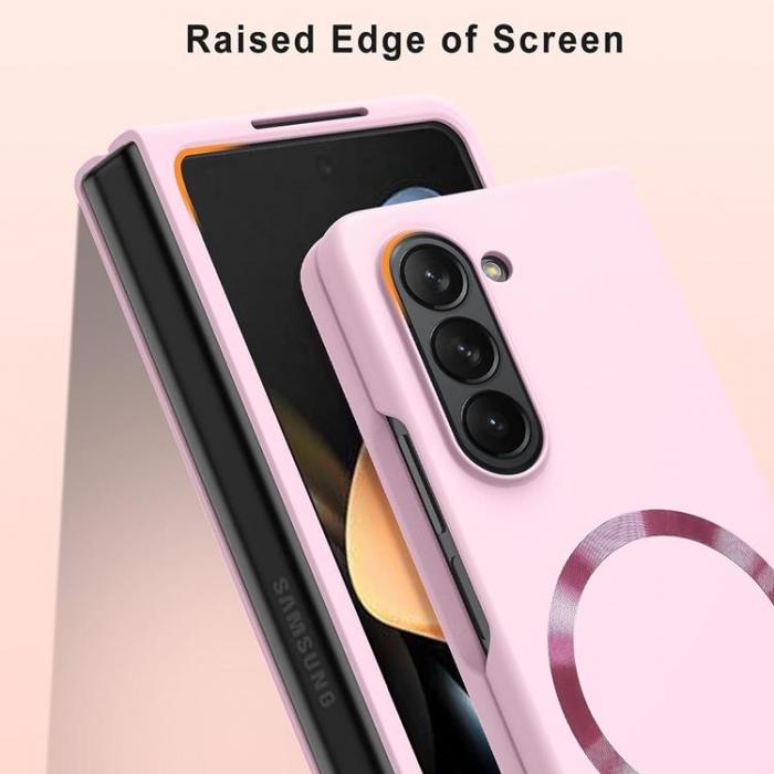 A-One Brand - Galaxy Z Fold 5 Mobilskal Magsafe Skin-touch PC Slim - Rosa