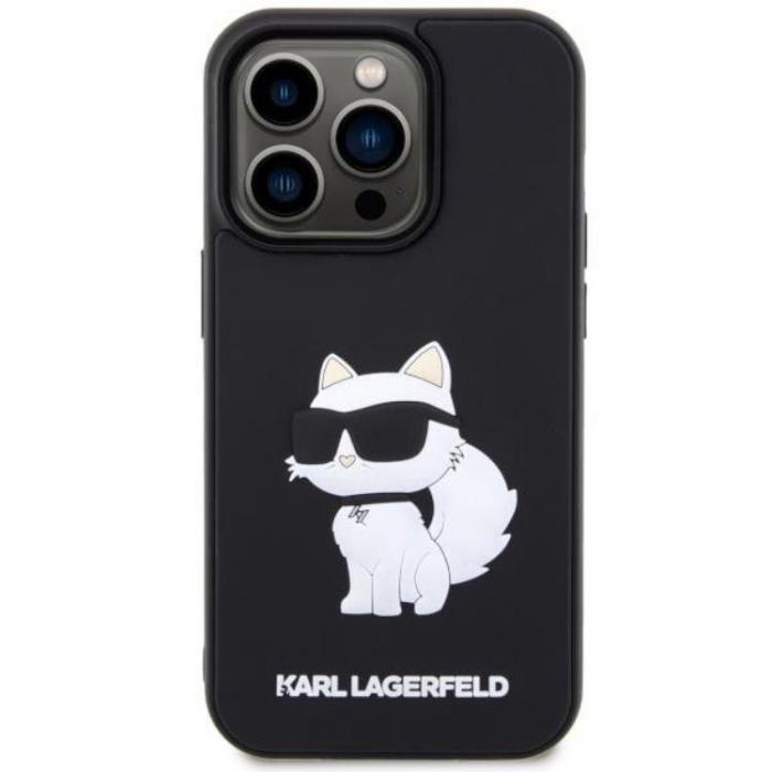 KARL LAGERFELD - Karl Lagerfeld iPhone 14 Pro Max Mobilskal Rubber Choupette 3D