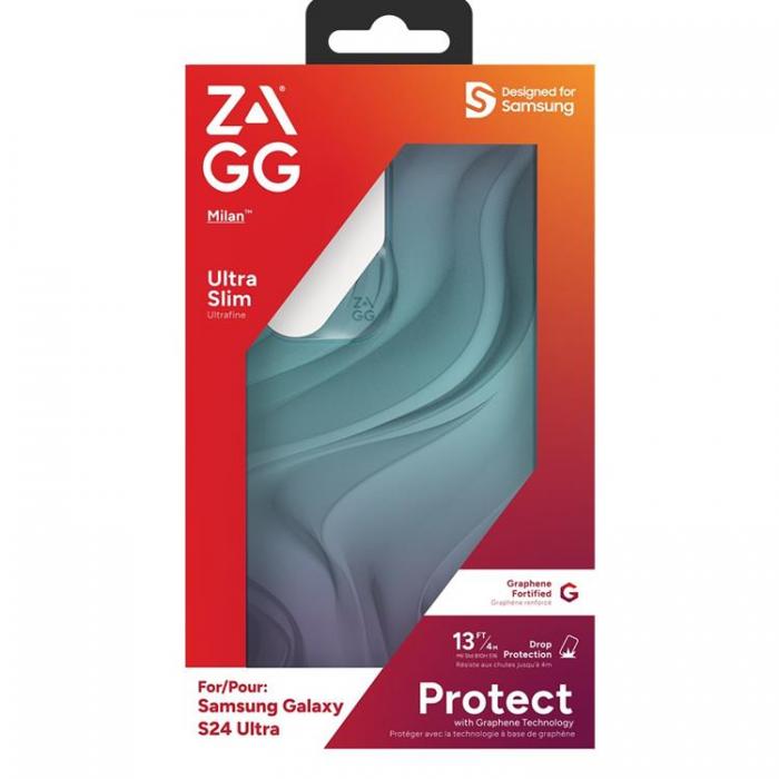 Zagg - ZAGG Galaxy S24 Ultra Mobilskal Milan - Bl