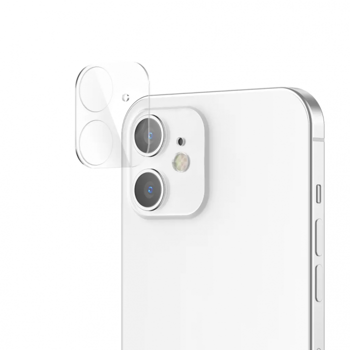 SiGN - SiGN iPhone 12 Mini Kameralinsskydd i Hrdat Glas