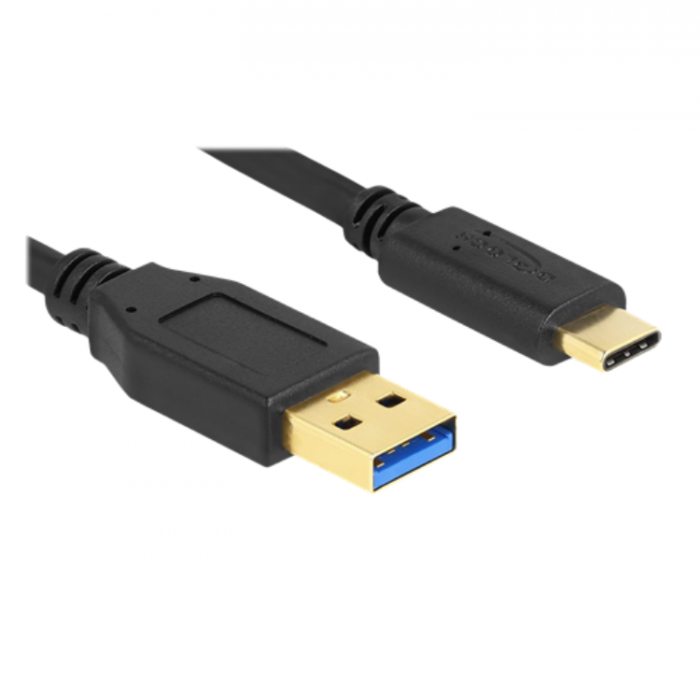 UTGATT1 - DeLock USB-A till USB-C Kabel 2 m - Svart