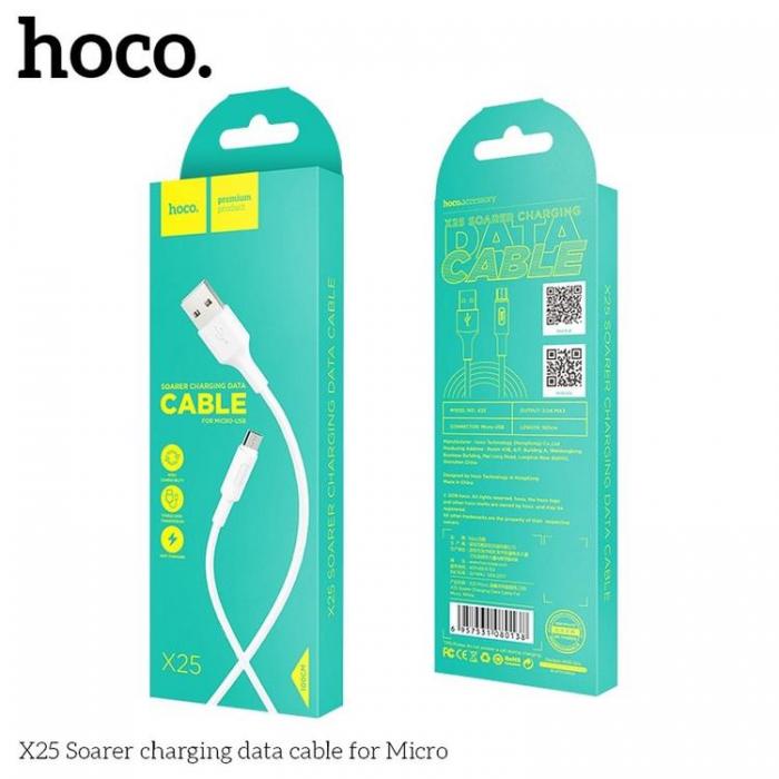 UTGATT1 - Hoco Soarer Micro USB Kabel 1m - Vit