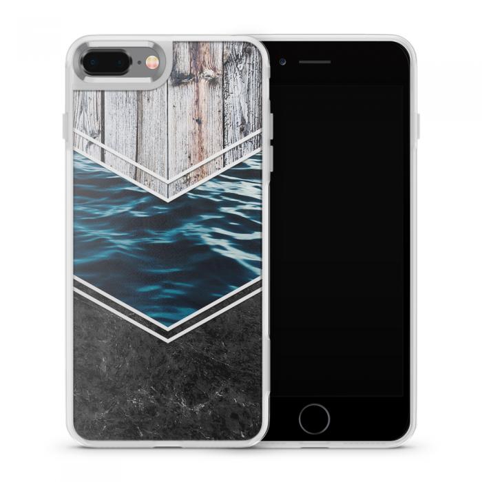 UTGATT5 - Fashion mobilskal till Apple iPhone 8 Plus - MarbleWood river