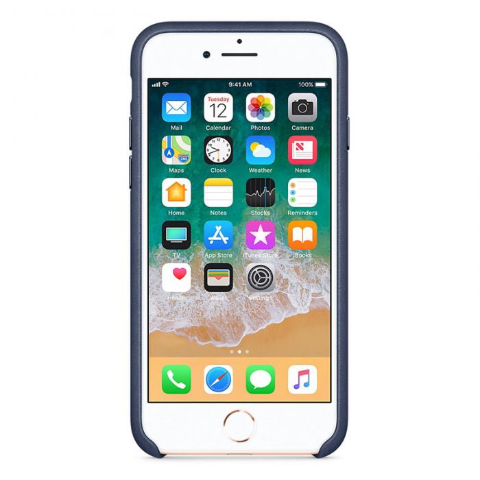 UTGATT4 - Apple Leather Case iPhone 8 Midnight Blue