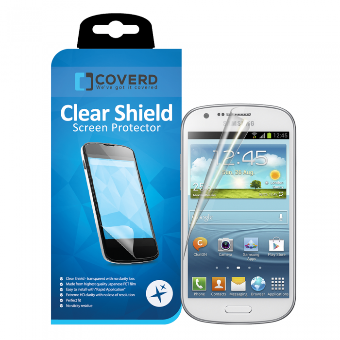 UTGATT5 - CoveredGear Clear Shield skrmskydd till Samsung Galaxy Express (2PACK)