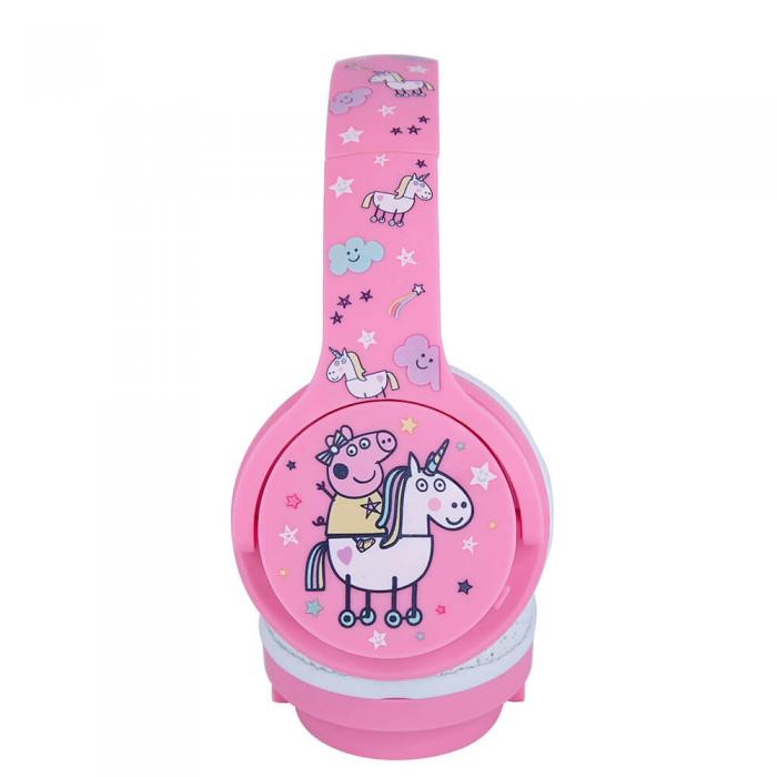 UTGATT4 - PEPPA PIG Hrlur Junior Bluetooth On-Ear 85dB Trdls Rosa Unicorn