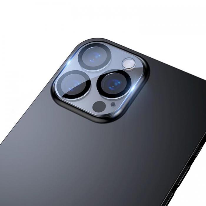 BASEUS - Baseus 2-Pack Kameralinsskydd i Hrdat Glas iPhone 13 Pro
