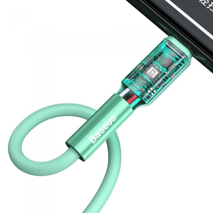 UTGATT4 - Baseus USB lightning Kabel 2,4 A 1 m 480 Mbps Grn