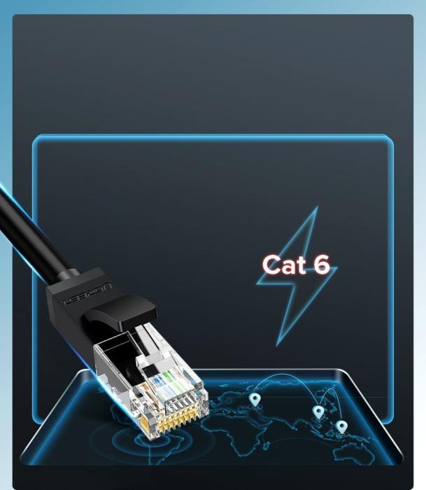UTGATT4 - UGreen Ethernet Kabel RJ45 Cat 6 UTP 1000Mbps 2 m Rd