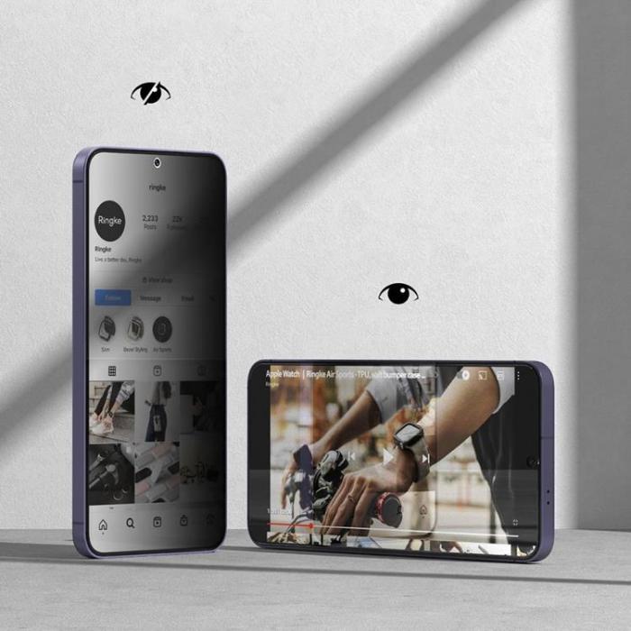 Ringke - [2-Pack] Ringke Galaxy S24 Hrdat glas Skrmskydd Easy Slide Privacy