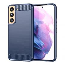 A-One Brand - Galaxy S23 Plus Skal Carbon Silicone Flexible - Blå
