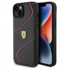 Ferrari - Ferrari iPhone 15 Plus Mobilskal Twist Metal Logo - Svart