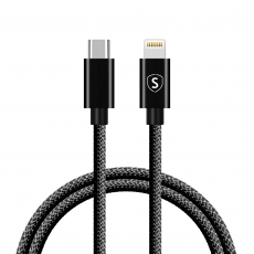 SiGN - SiGN USB-C till Lightning Kabel 20W, 1m - Svart