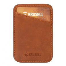 Krusell - Krusell Magnetisk Korthållare MagSafe till iPhone - Cognac