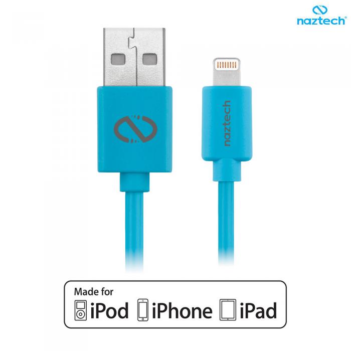 UTGATT5 - Naztech MFI lightning Charge and Sync Cable - Bl