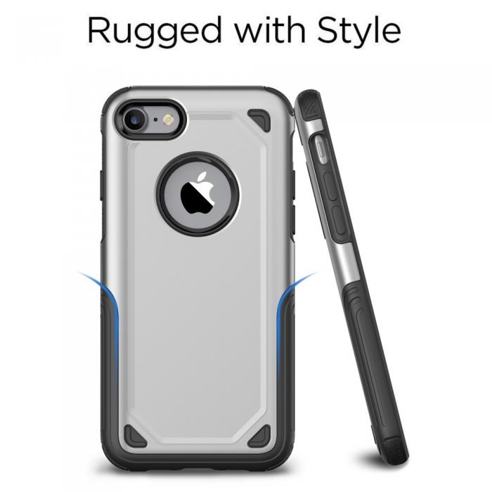 UTGATT4 - Rugged Armor Skal till iPhone 7/8/SE 2020 - Silver