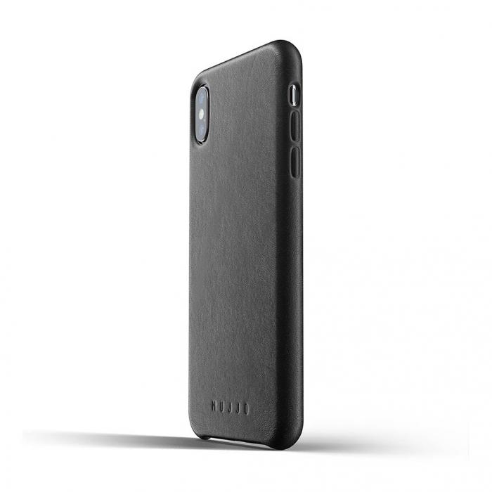UTGATT1 - Mujjo Full Leather Case fr iPhone XS Max - Svart