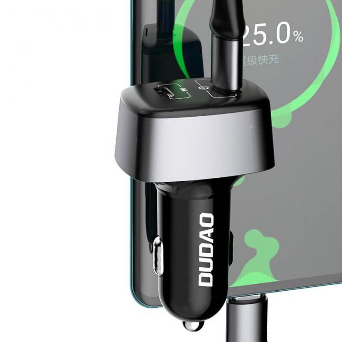 UTGATT4 - Dudao Billaddare USB/USB-C 60 W 4.0 22,5 W Svart